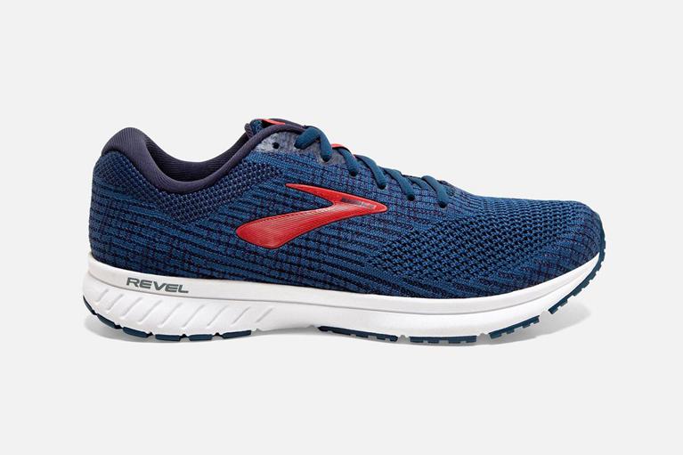 Brooks Revel 3 Men's Road Running Shoes - Blue (27045-OZAT)